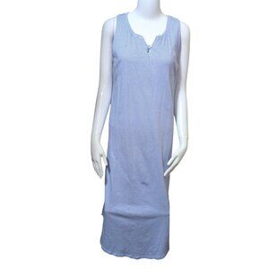 Lauren Ralph Lauren Black Label Womens Nautical Midi Dress Blue White Striped